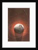 Rocket Paths around Globe by Anonymous