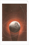 Rocket Paths around Globe by Anonymous