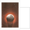 Rocket Paths around Globe by Anonymous