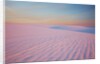 Sunset and patterns in snow covered wheat fields by Anonymous