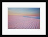 Sunset and patterns in snow covered wheat fields by Anonymous