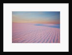 Sunset and patterns in snow covered wheat fields by Anonymous