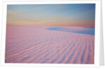 Sunset and patterns in snow covered wheat fields by Anonymous