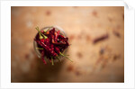 Dried red chillies in a mason jar by Anonymous