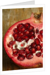 Sliced pomegranate by Anonymous