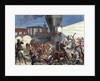 Union Pacific train attacked by Indians. USA by Anonymous