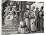 Sultan receiving some members of the Council in the Topkapi Palace courtroom by Anonymous