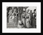 Sultan receiving some members of the Council in the Topkapi Palace courtroom by Anonymous