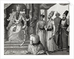 Sultan receiving some members of the Council in the Topkapi Palace courtroom by Anonymous