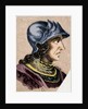 Theodoric II. (died 466). Was the eight of Visigoths from 543 to 466. Engraving. Colored by Anonymous