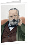 Victor Hugo (1802-1885). French poet, novelist, and dramatist to the Romantic movement. Engraving. C by Anonymous