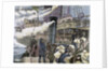 Boat carrying goods in the port of London by Anonymous