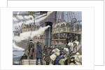 Boat carrying goods in the port of London by Anonymous