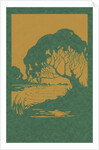 Woodcut of tree and pond by Anonymous