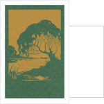 Woodcut of tree and pond by Anonymous