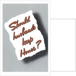 Should Husbands Keep House? by Anonymous