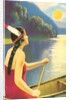 Indian maiden watching the sunset by Anonymous