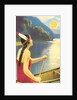 Indian maiden watching the sunset by Anonymous