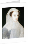 Portrait of Mary, Queen of Scots by Francois Clouet