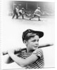 1930s boy daydreaming about professional baseball by Anonymous