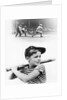 1930s boy daydreaming about professional baseball by Anonymous
