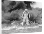 1960s fireman in asbestos suit by Anonymous