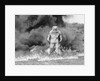 1960s fireman in asbestos suit by Anonymous