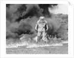 1960s fireman in asbestos suit by Anonymous