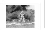 1960s fireman in asbestos suit by Anonymous