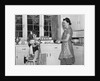 1930s 1940s mother and daughter washing dishes by Anonymous