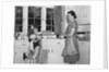 1930s 1940s mother and daughter washing dishes by Anonymous