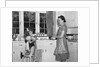 1930s 1940s mother and daughter washing dishes by Anonymous