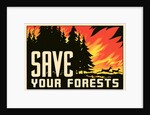 Save Your Forests Poster by Anonymous