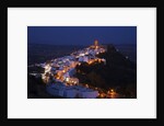 Church bell towers and whitewashed houses in Andaluisa, Spain by Anonymous