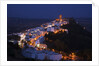 Church bell towers and whitewashed houses in Andaluisa, Spain by Anonymous