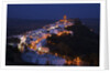 Church bell towers and whitewashed houses in Andaluisa, Spain by Anonymous