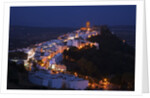 Church bell towers and whitewashed houses in Andaluisa, Spain by Anonymous