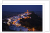 Church bell towers and whitewashed houses in Andaluisa, Spain by Anonymous