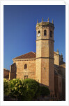 Clock tower of the San Mateo Church in Banos de la Encina, Spain by Anonymous