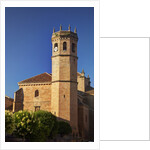 Clock tower of the San Mateo Church in Banos de la Encina, Spain by Anonymous