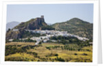 The whitewashed village of Zahara de la Sierra, Spain by Anonymous