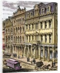 Building Maine Savings Bank in Portland, 1876 by Anonymous