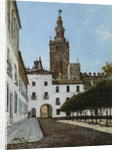 A Sunlit Square, Seville by Enrique Roldan