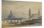 Dresden from the River Elbe by William Callow