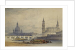Dresden from the River Elbe by William Callow