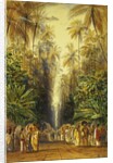 Figures on a Road Near Galle, Ceylon by Edward Lear