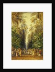 Figures on a Road Near Galle, Ceylon by Edward Lear