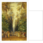 Figures on a Road Near Galle, Ceylon by Edward Lear