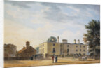 Figures Outside an Elegant Country House by Thomas Malton II