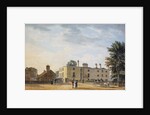Figures Outside an Elegant Country House by Thomas Malton II